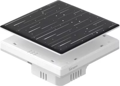 Kapak dekorativ Sonoff T5-4C-86-star për çelës të mençur me prekje, i zi