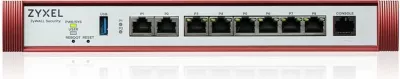 Firewall Zyxel USG FLEX 200H, 5 Gbit/s, 1.2 Gbit/s, 2000 Mbit/s, 58.75 BTU/h, IKEv2, IPSec, SSL, Wired