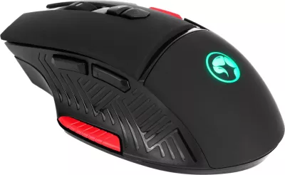 Maus Marvo M355 gaming, me kabllo USB, RGB, deri 7200 DPI, 9 butona, i zi