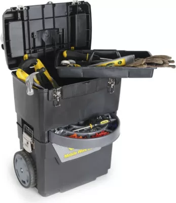 Kuti veglash me rrota Stanley Mobile Work Center 1-93-968 48x63x29 cm, e zezë