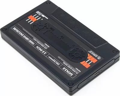 Kasë ekstern për disk 2.5" Orico 2580C3-V1-BK-EP, SATA III në USB-C 3.2 Gen1 6Gbps, deri 6TB, dizajn kasetë, e zezë