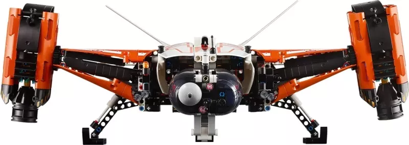 Set LEGO Technic 42181 VTOL Heavy Cargo Spaceship, për fëmijë 10+ vjeç, Bardhë dhe Portokalli