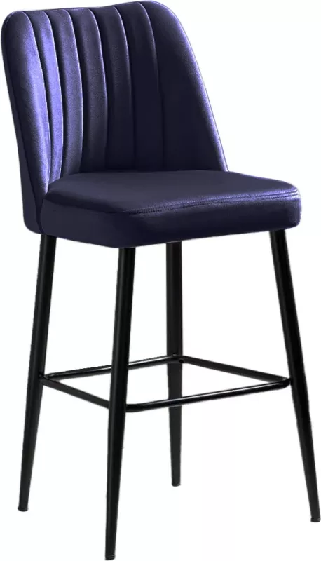 Set karrigesh për bar, Hanah Home, Vento, ngjyrë Sax Blue (2 copë)