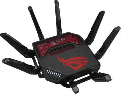 Router Asus ROG Rapture GT-BE19000, tri-band, 8 antena, WiFi 7, i zi