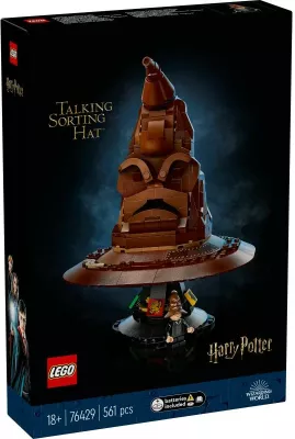 set ndërtimi LEGO Harry Potter The Sorting Hat 76429, 561 pjesë, me tinguj, për 18+, me minifigurë