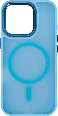 Mbështjellës Hurtel Magnetic Collection MagSafe për iPhone 16 Pro, TPU, kaltër e çelët