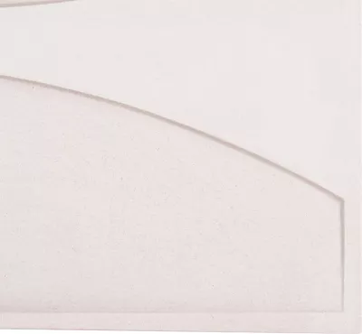 Panel dekorativ për mur, seri Santorini, MDF, ngjyrë e bardhë e zbehtë, FH4510, 60x4x80 cm