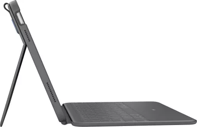 Mbështjellës me tastierë Logitech Rugged Folio për iPad 10th Gen, gri