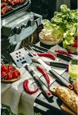Set veglash grilli ADLER AD6727, 3 copë, çelik inox 420, me çantë transporti, e zezë