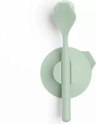 Furçë për enë Brabantia SinkSide 215780 me mbajtëse thithëse, me gërvishtës, mint