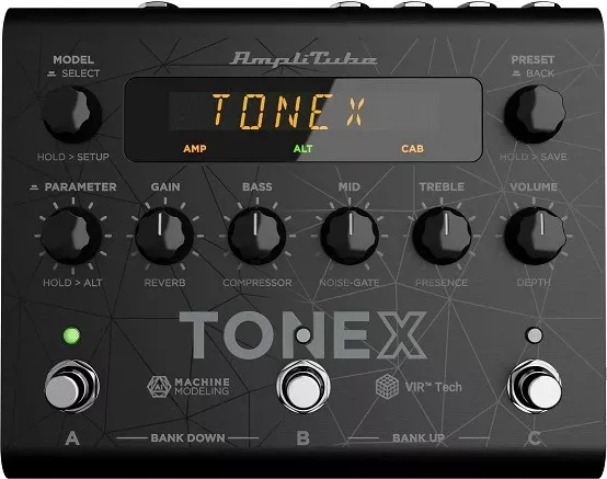 Pedal efekt për kitarë IK Multimedia Tonex, i zi