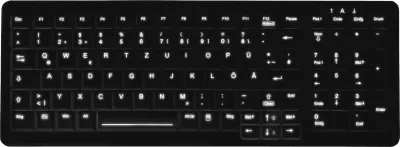 Tastierë Cherry Active Key AK-C7000, Wired, USB, QWERTZ, Ngjyrë e zezë