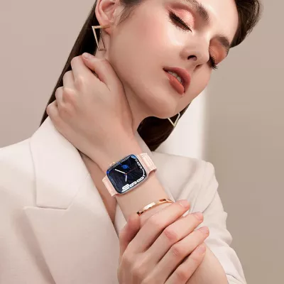 Rrip për Apple Watch Hurtel Strap Triple Protection, TPU, i bardhë