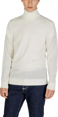 Xhemper me golf për meshkuj Calvin Klein Jeans K10K110420, krem