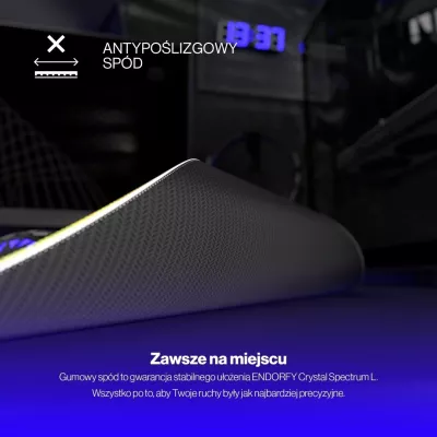 Mauspad Endorfy Crystal Spectrum L, për lojtarë, ngjyrë miks