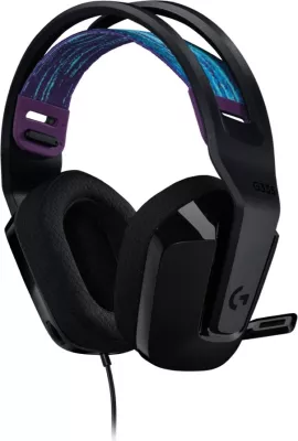 Kufje gaming Logitech G335 me kabllo, mikrofon, të zeza