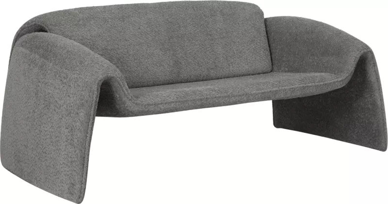 Divan 2-vendësh TREK FH9680.01 kornizë metali-gri pëlhurë 160x80x63Hcm