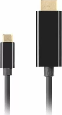 Kabllo USB-C në HDMI Lanberg CA-CMHD-10CU-0030-BK 3m 4K@60Hz e zezë