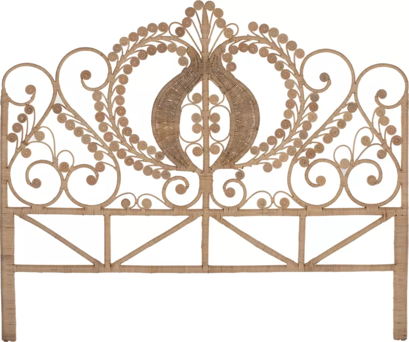 Kokë krevati të bërë nga rattan për përdorim profesional 160cm.FH9358