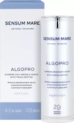 Serum anti-rrudhë për femra Sensum Mare Algopro Highly Advanced Triple Peptide, 30ml