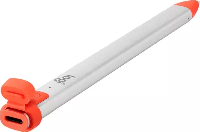 Stilolaps digjital Logitech Crayon, Lightning, për iPad, kuqe/argjendtë