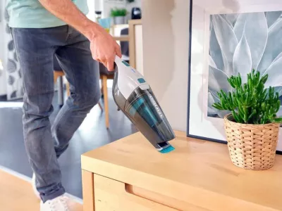 Fshesë pa kabllo LEIFHEIT Rotaro PowerVac 2in1, 11927, 35 min, e bardhë/blu