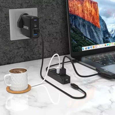 HUB USB UNITEK me 4 porta USB-A 3.1, Aktiv, 10W, H1117A