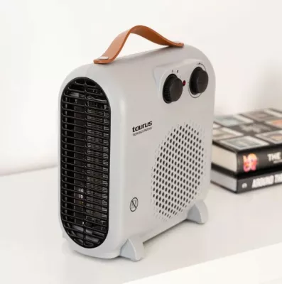 Ngrohës me ventilator Taurus FH2001 2000W, 2 shpejtësi, ajër i ftohtë, vertikal/horizontal, i bardhë/zi