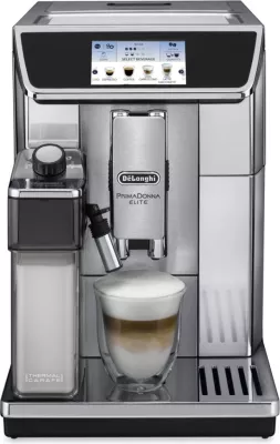 Aparat kafeje automatik DeLonghi PrimaDonna Elite ECAM 650.75.MS 1450W, argjend/zezë