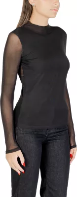 Bluzë Only Onlerica Life Mesh L/S Top JRS 15141298 për femra, e zezë [Madhësia: L]