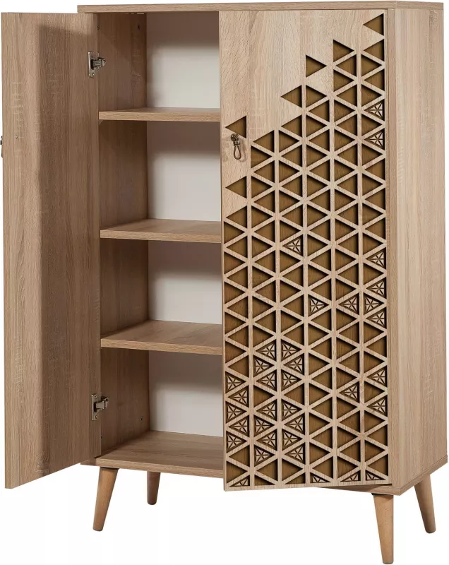 Dollap multifunksional Hanah Home, Multibox - 124, ngjyrë lisi Sonoma