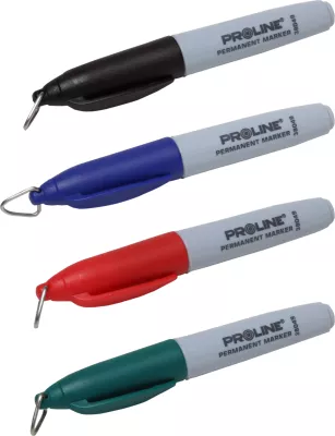 Flomaster permanent mini PROLINE 38041, 4 copë, shumëngjyrësh