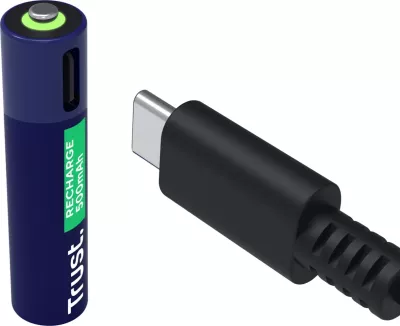 Bateri të rikarikueshme Trust 25585 AAA, 500 mAh, Jeshile, 2 copë