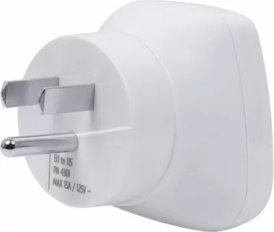Adapter udhëtimi RivaCase PS4301 EU në US, 100-250V, 15A, i bardhë