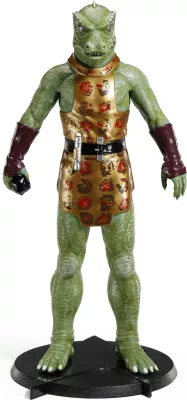 Figurë koleksionuese NOBLE COLLECTION Bendyfigs Gorn 19 cm me stendë dhe armë