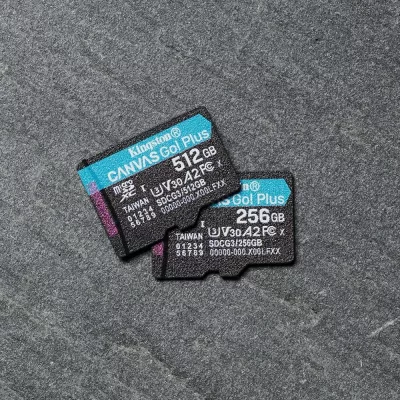 Kartelë microSDXC Kingston Technology 512GB Canvas Go Plus 170R A2 U3 V30, e zezë