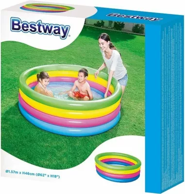 Pishinë e fryrë Bestway me 4 unaza, për fëmijë