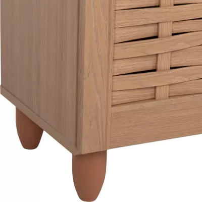Kabinet këpucësh KABIRA, ngjyrë lisi, FH2210.09, 77x34x115H cm
