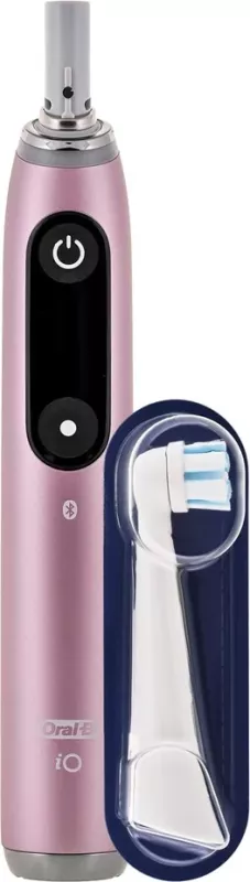 Furçë dhëmbësh elektrike Braun Oral-B iO Series 9 Duo Pack, me bateri të integruar, e zezë dhe rozë, set prej 2 copësh
