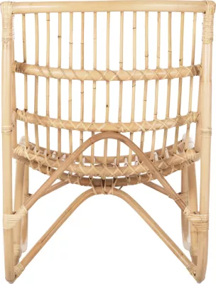 Karrige e jashtme GRINN, shkopinj rattan, ngjyrë natyrale, 56.5x73.5x79.5H cm