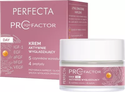 Krem dite për fytyrë për femra Perfecta Pro Age Factor Day Active Smoothing Cream, 50ml