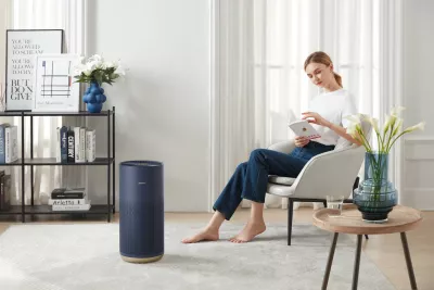 Pastrues ajri Smartmi Air Purifier 2, 40 W, për 26-45 m², HEPA H13 + karbon aktiv, UV-C, gri
