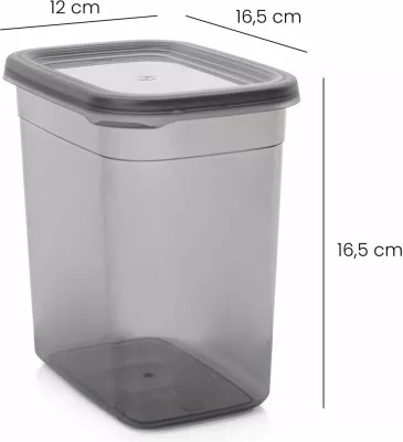 Set kuti për organizim (12 copë), ngjyrë antracit, BNMPEGYAR12-2