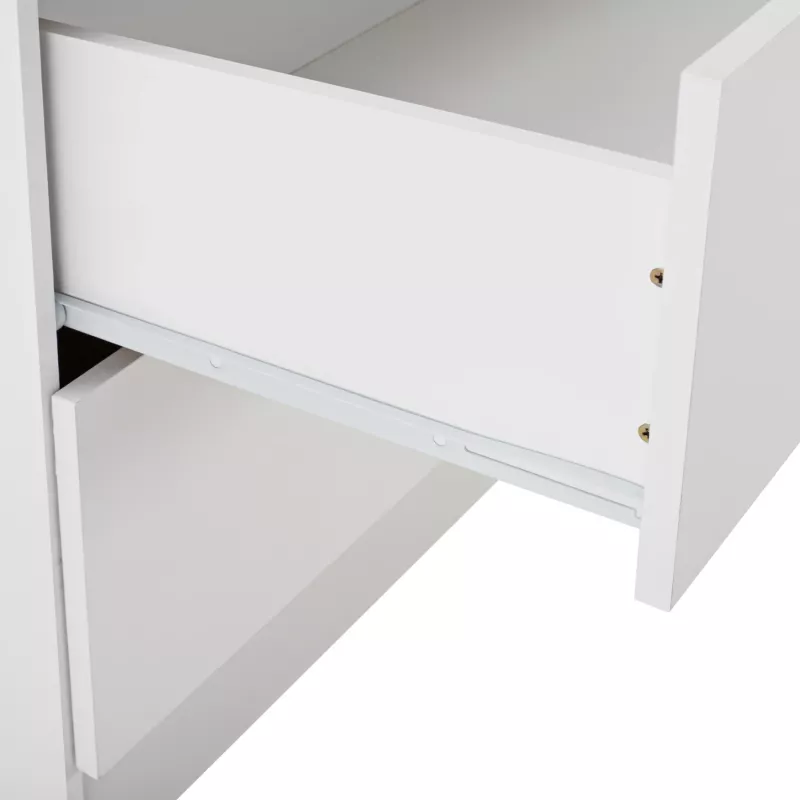 Dollap me 2 dyer dhe 2 sirtarë FH338.05 i bardhë 80x42,5x180,5 cm