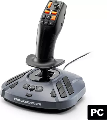 Joystick gaming Thrustmaster SimTask FarmStick për PC, e zezë/gri
