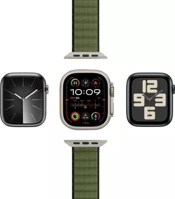 Rrip najloni për Apple Watch Puro Extreme, 42/44/45/49mm, e gjelbër e errët
