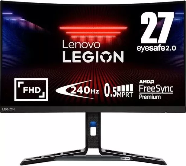 Monitor Lenovo R27fc-30, 27 inç, Full HD, i lakuar, zi