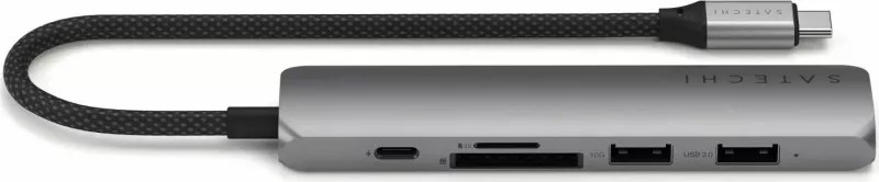 Adapter Satechi 6w1 ST-P6S, USB-C, HDMI 4K, gri