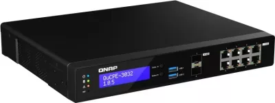 NAS sistem QNAP QuCPE-3032-C3558R-8G, Intel Atom C3558R, 8x2.5GbE, 2x10GbE SFP+, 8GB RAM, e zezë