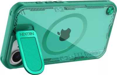 Mbështjellës Nillkin Iceblade Prop Magnetic për iPhone 16e, me kapak kamere dhe mbajtëse, Jeshil